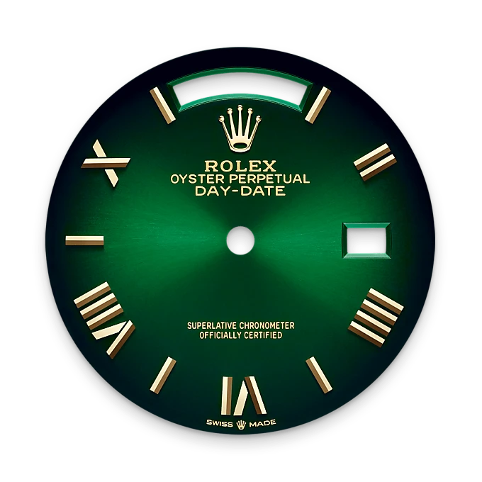 Green ombré dial